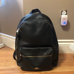 Coach leather backpack